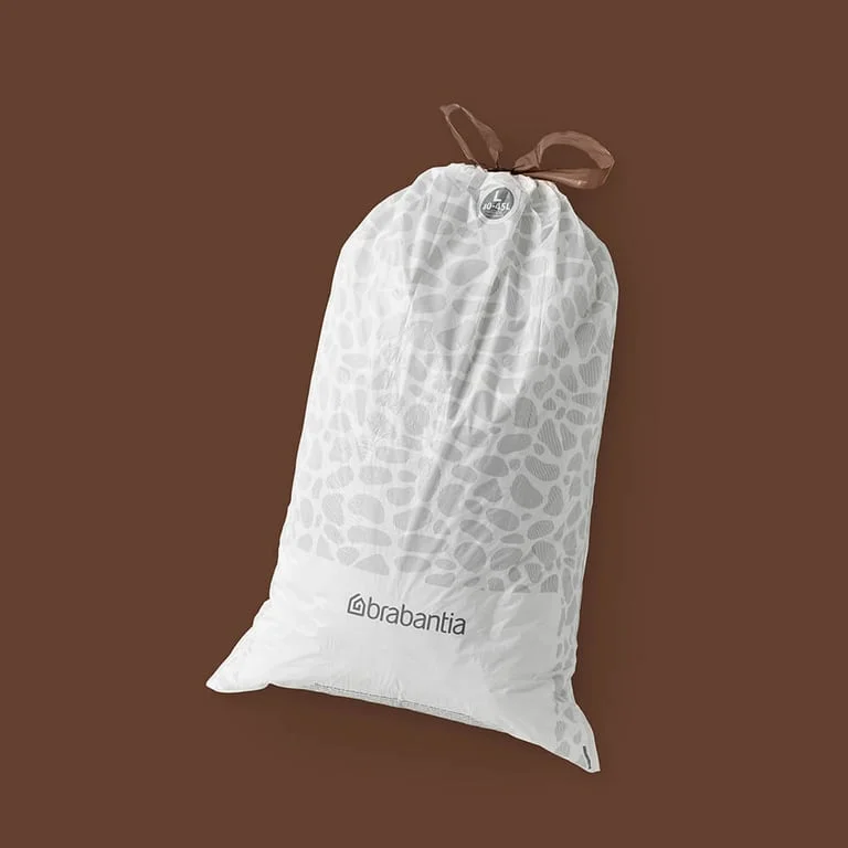 Saci de gunoi cu șnur Brabantia PerfectFit FlatBack+/Touch, cod L, 40-45L, 40 bucăți, pachet