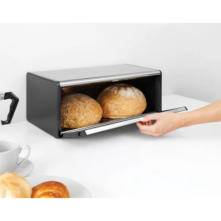 Bread Bin Brabantia, Fall Front Brilliant Steel