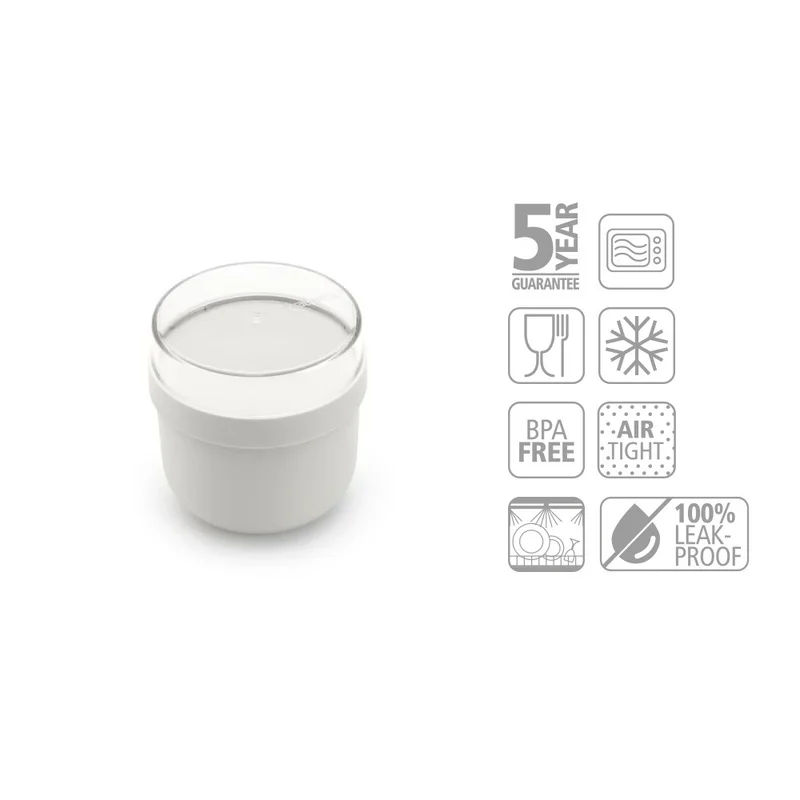 Bbol pentru micul dejun Brabantia Make&Take 500ml, Light Grey