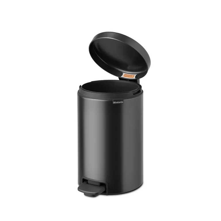 Coș de gunoi cu pedală Brabantia NewIcon 12L, Confident Grey