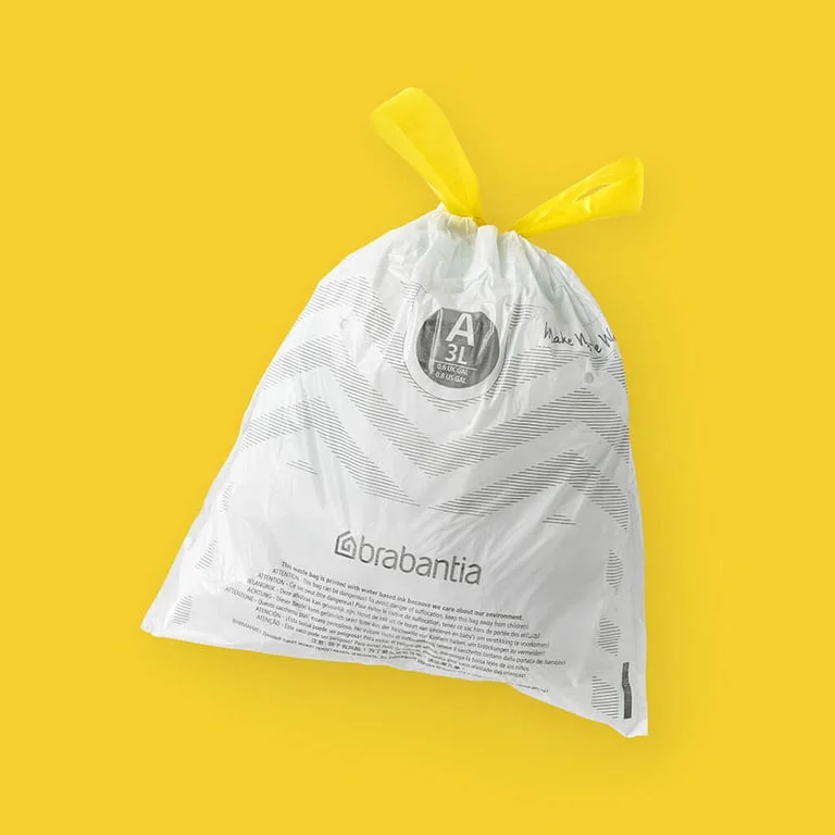 Saci de gunoi cu șnur Brabantia PerfectFit Sort&Go/Touch, cod A, 3L, 40 bucăți, pachet