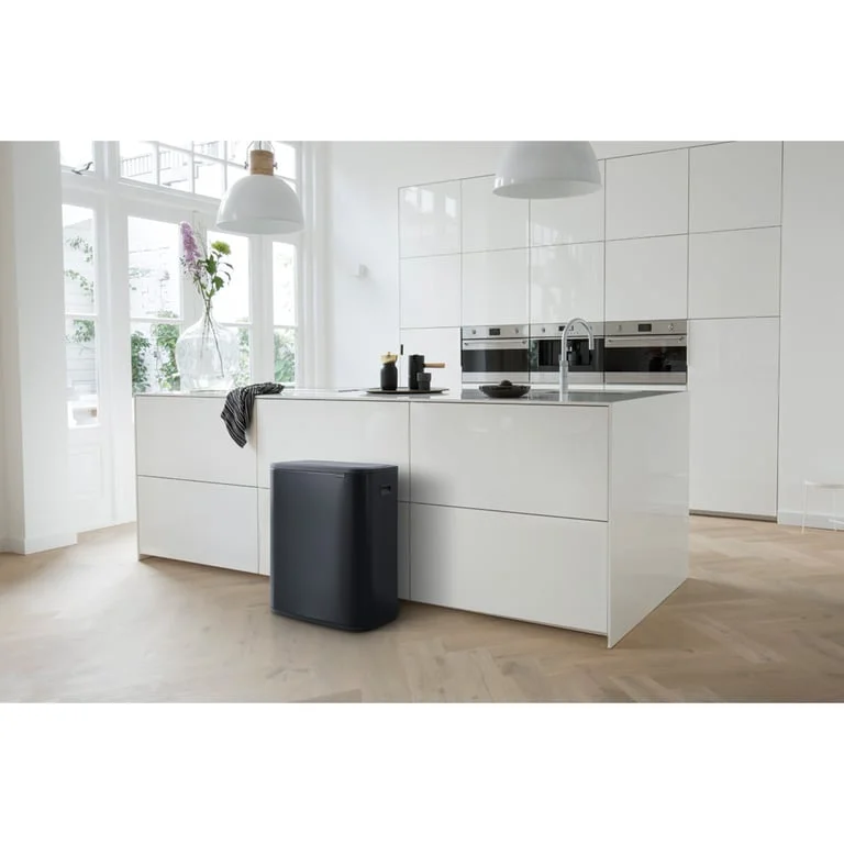 Coș de gunoi Brabantia Bo Touch 60L, Matt Black