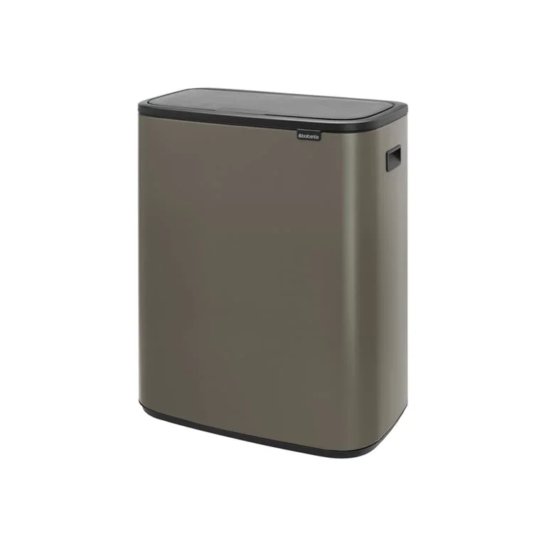 Coș de gunoi Brabantia Bo Touch 2x30L, Platinum