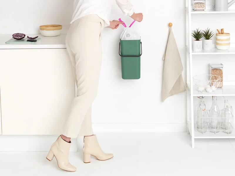 Coș de colectare selectivă Brabantia Sort&Go 12L, Fir Green