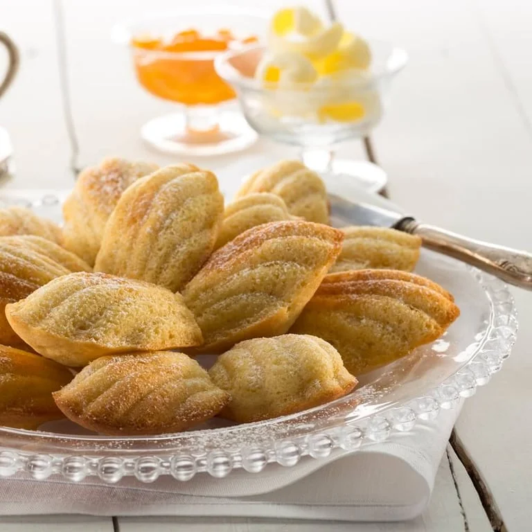 Formă de copt Lekue 30 x 17,5 x H 0,9 cm, silicon, pentru mini biscuiți madeleine