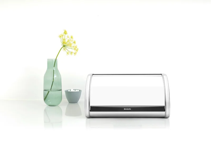 Cutie de pâine Brabantia Roll Top Medium Brilliant Steel, mediu