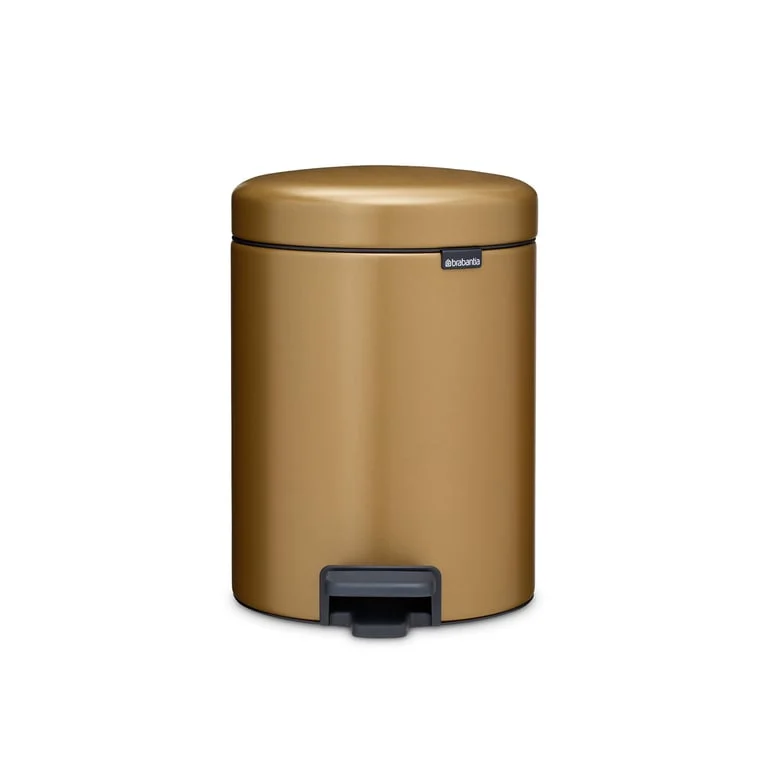 Pedal Waste Bin Brabantia NewIcon 5L, Warm Brass