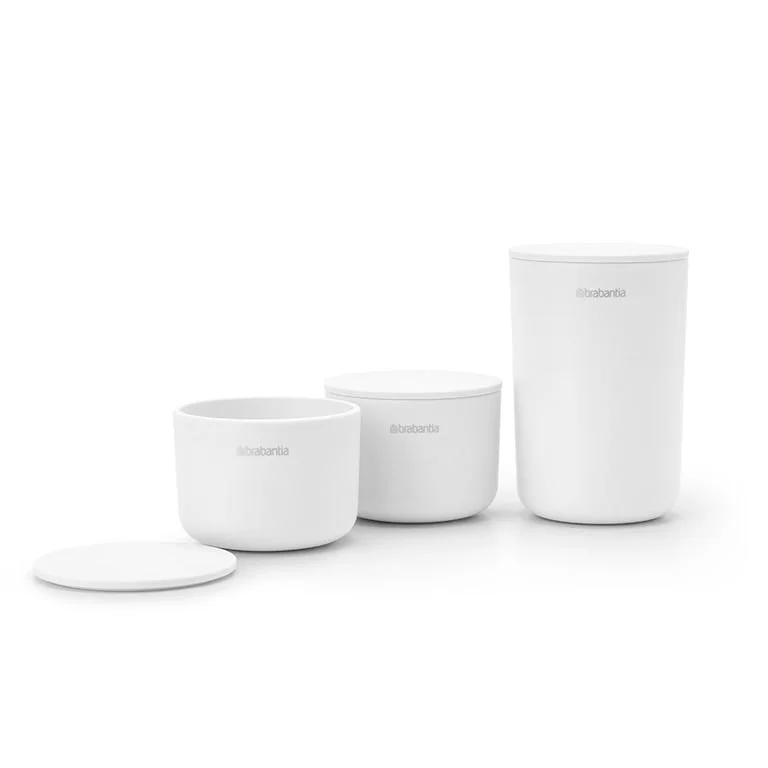 Set de depozitare Brabantia ReNew White 3 bucăți