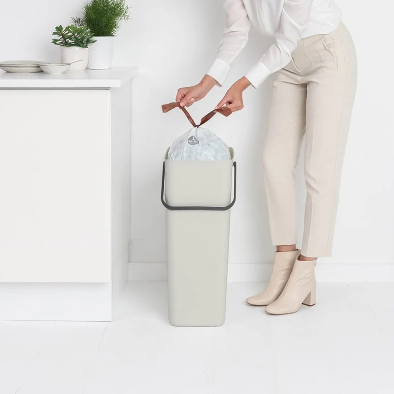 Coș de colectare selectivă Brabantia Sort&Go 40L, Light Grey