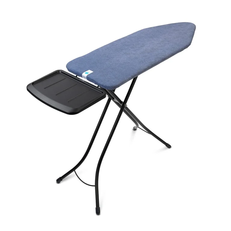Ironing Board Brabantia C 124x45cm, Solid Steam Unit Holder, Denim Blue