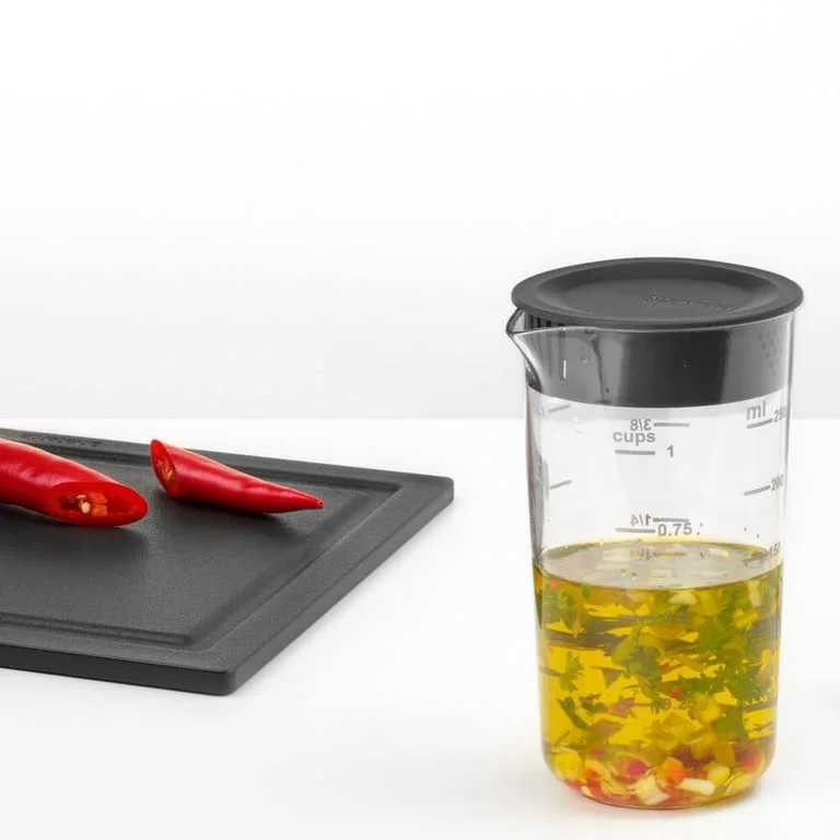 Set 2 căni gradate Brabantia Tasty+, Dark Grey