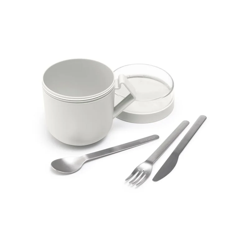 Soup Mug Brabantia Make&Take Light Grey 600ml, Plastic