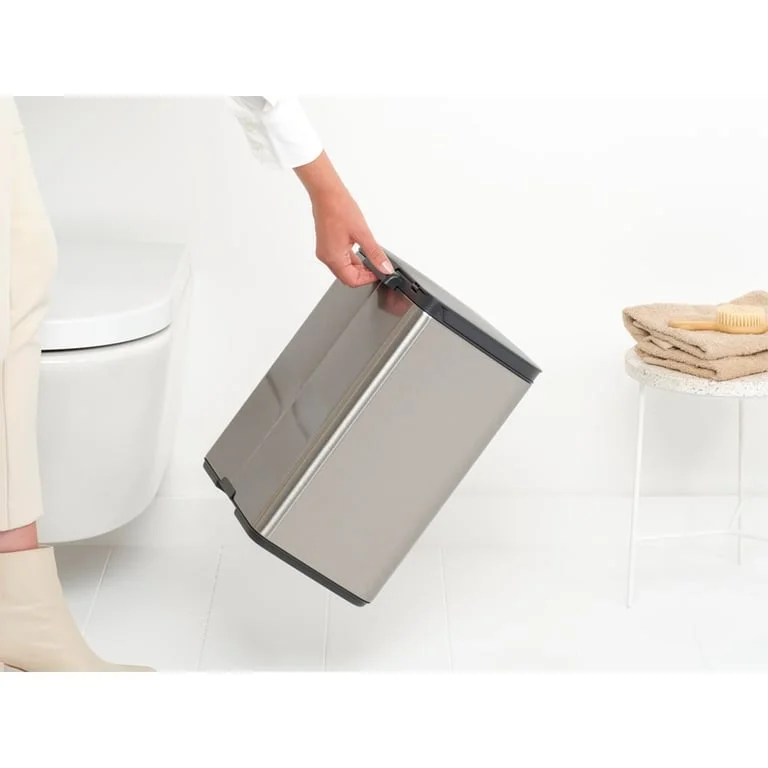 Coș de gunoi Brabantia Bo Small 12L, Matt Steel, Fingerprint proof