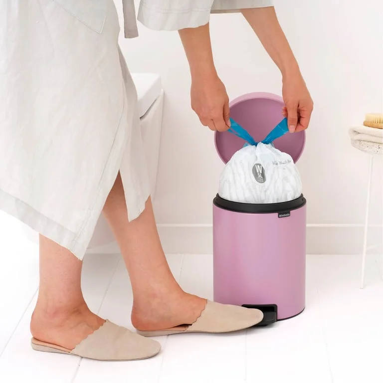 Coș de gunoi cu pedală Brabantia NewIcon 5L, Lilac Pink