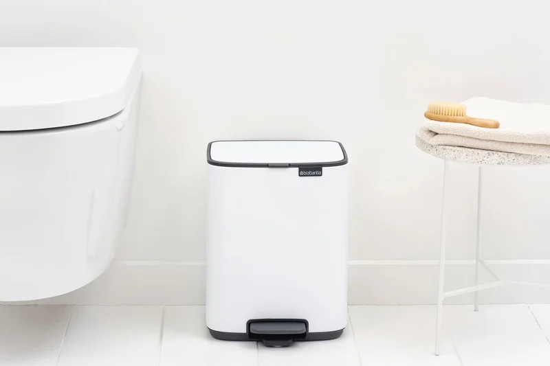 Coș de gunoi Brabantia Bo Pedal 7L, White