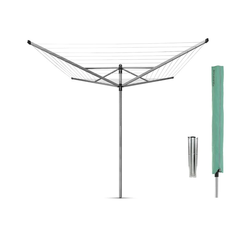 Outdoor Dryer Brabantia Lift-O-Matic 50m, ground spike and cover