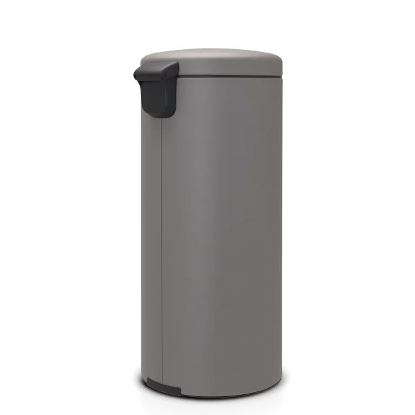 Coș de gunoi cu pedală Brabantia NewIcon 30L, Mineral Concrete Grey