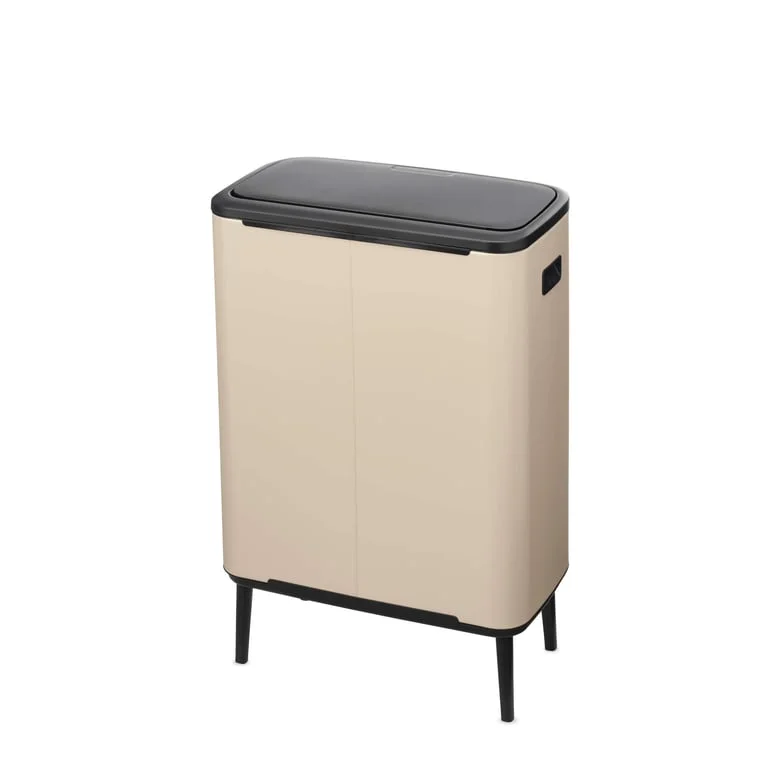 Waste Bin Brabantia Bo Touch Hi 2x30L, Soft Beige
