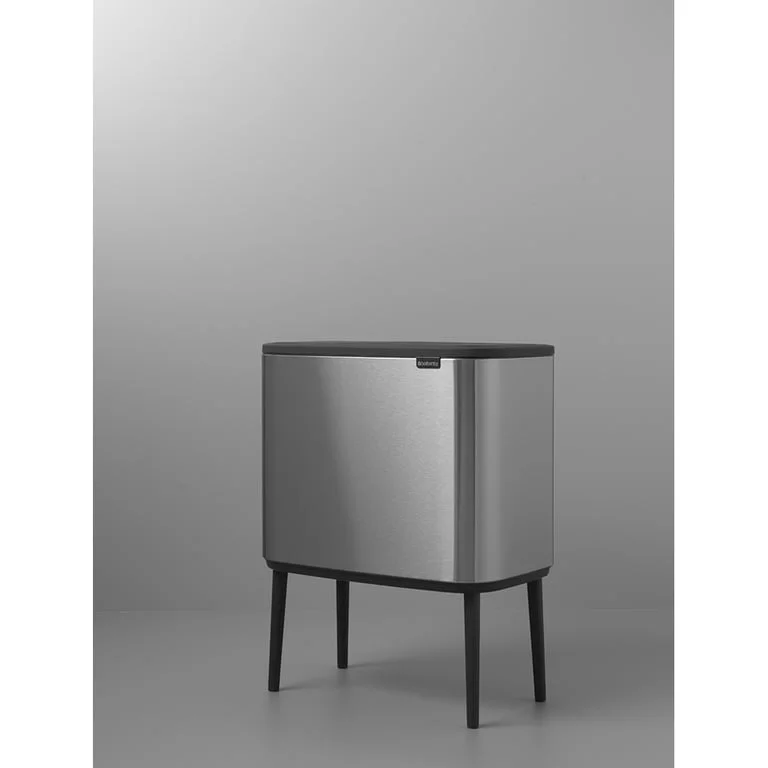 Coș de gunoi Brabantia Bo Touch 36L, Matt Steel, Fingerprint proof