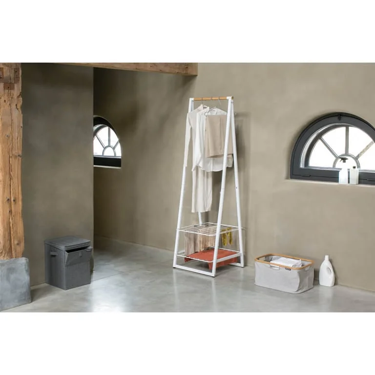 Stativ haine multifuncțional Brabantia Linn White, compact