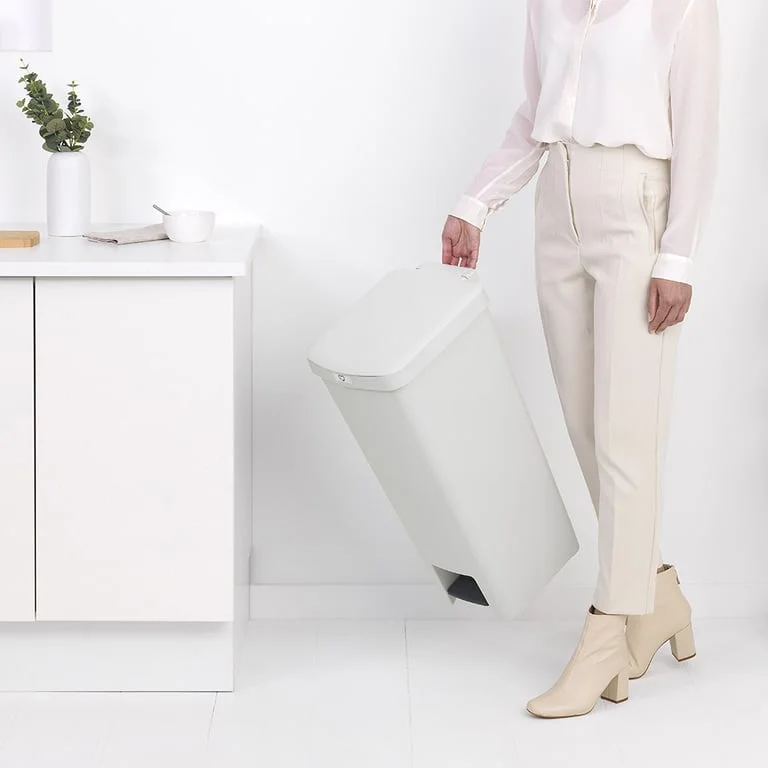 Coș de gunoi cu pedală Brabantia StepUp 40L, Light Grey