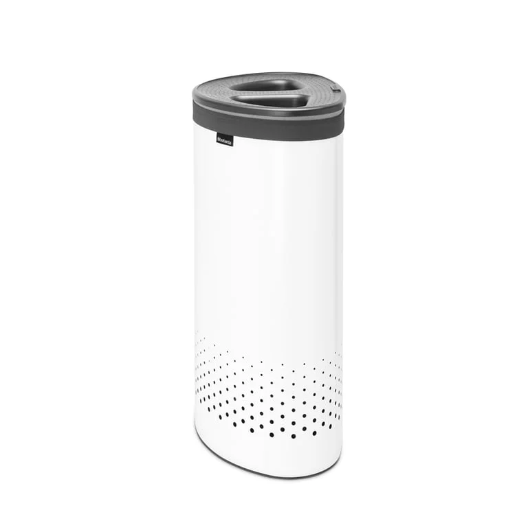 Laundry Bin Brabantia Selector 55L, White, Plastic Lid