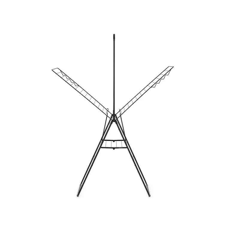 Uscător de rufe Brabantia Hangon, 25m, tijă suplimentară, Matt Black
