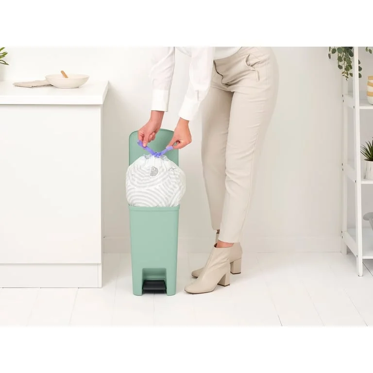 Coș de gunoi cu pedală Brabantia StepUp 16L, Jade Green