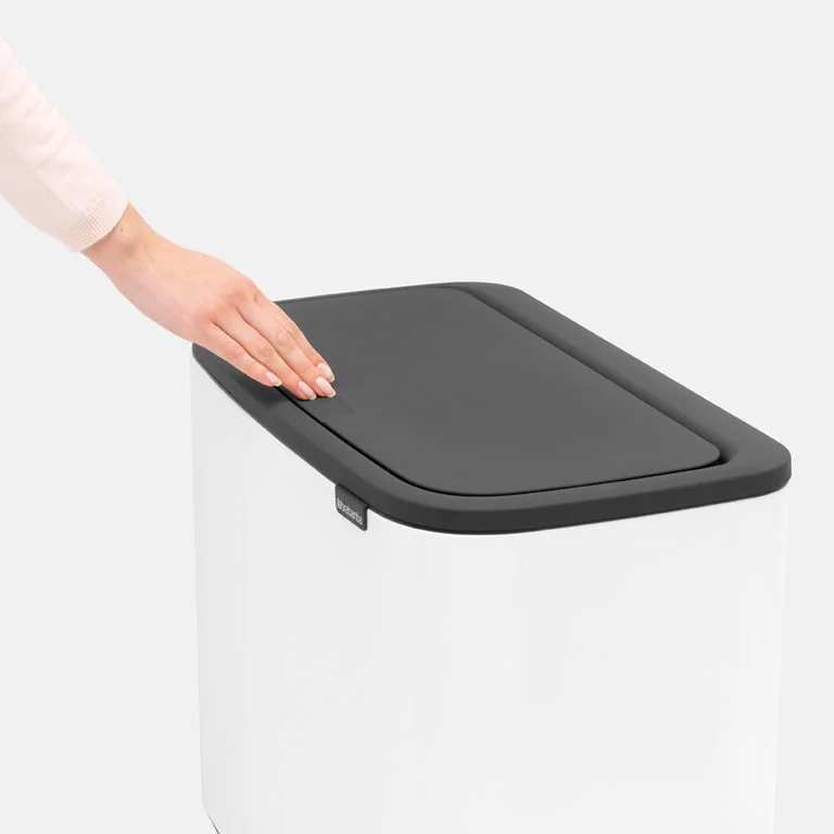 Brabantia Bo Touch Bin, 3x11L, White