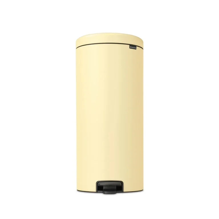 Coș de gunoi cu pedală Brabantia NewIcon 30L, Mellow Yellow