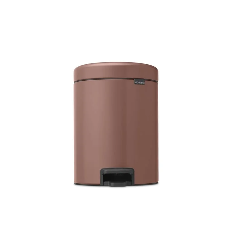Coș de gunoi cu pedală Brabantia NewIcon 5L, Satin Taupe