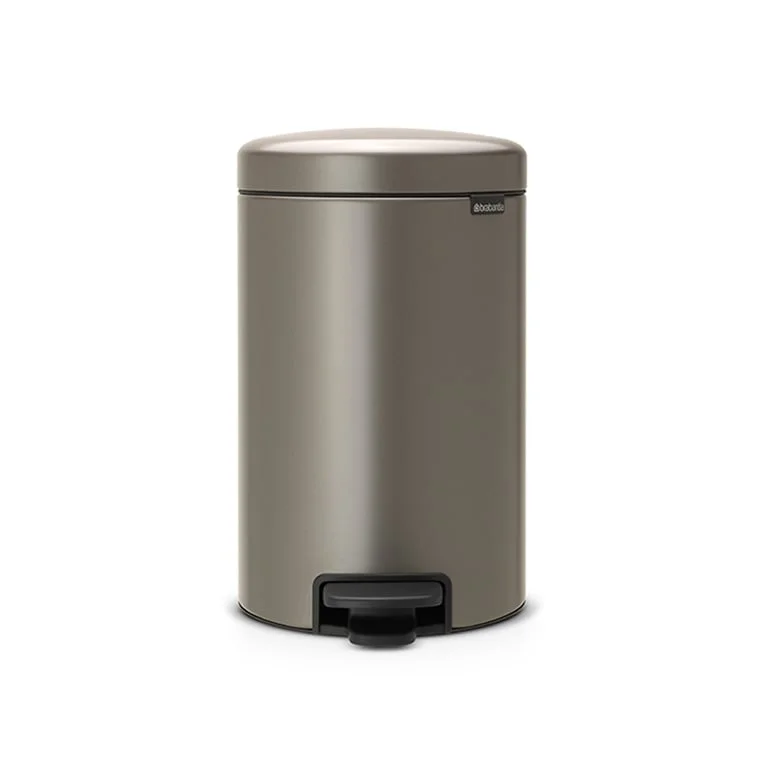 Coș de gunoi cu pedală Brabantia NewIcon 12L, Platinum