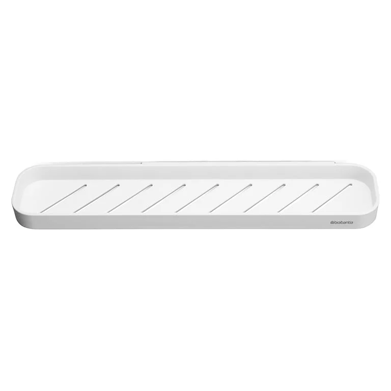 Raft de duș cu accesoriu de curățare Brabantia MindSet Mineral Fresh White
