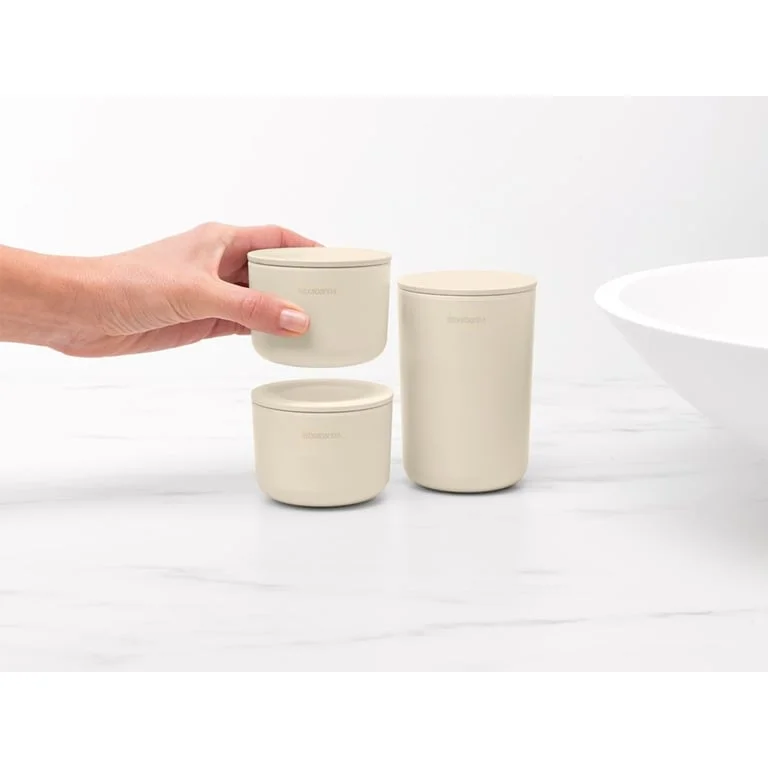 Set de depozitare Brabantia ReNew Soft Beige 3 bucăți
