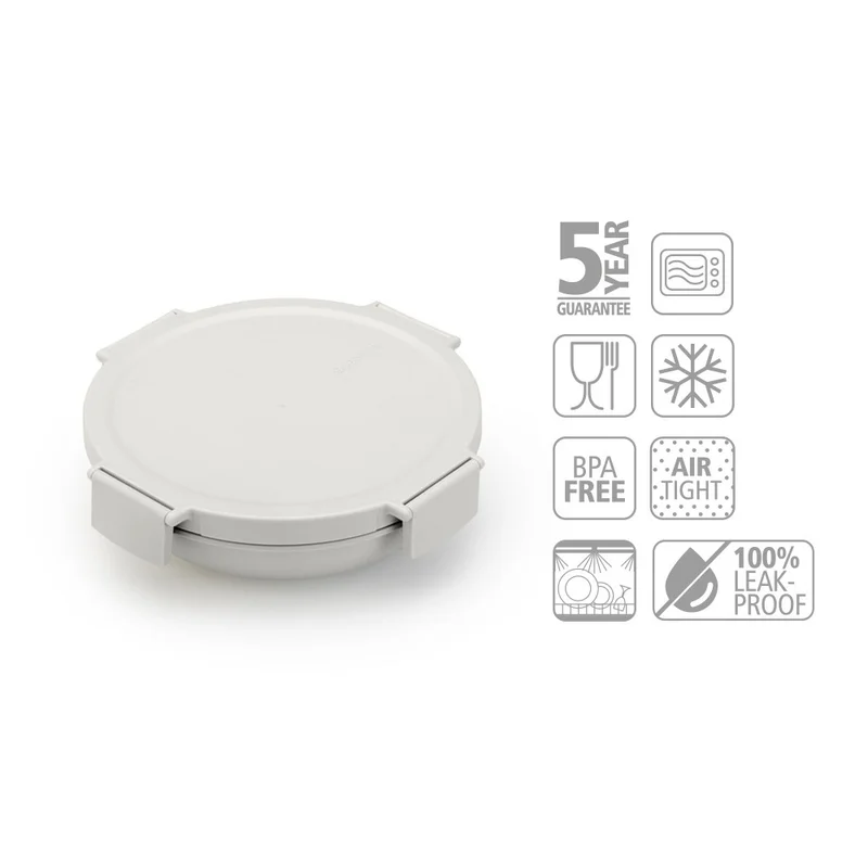 Bol de prânz Brabantia Make&Take 1L, Light Grey