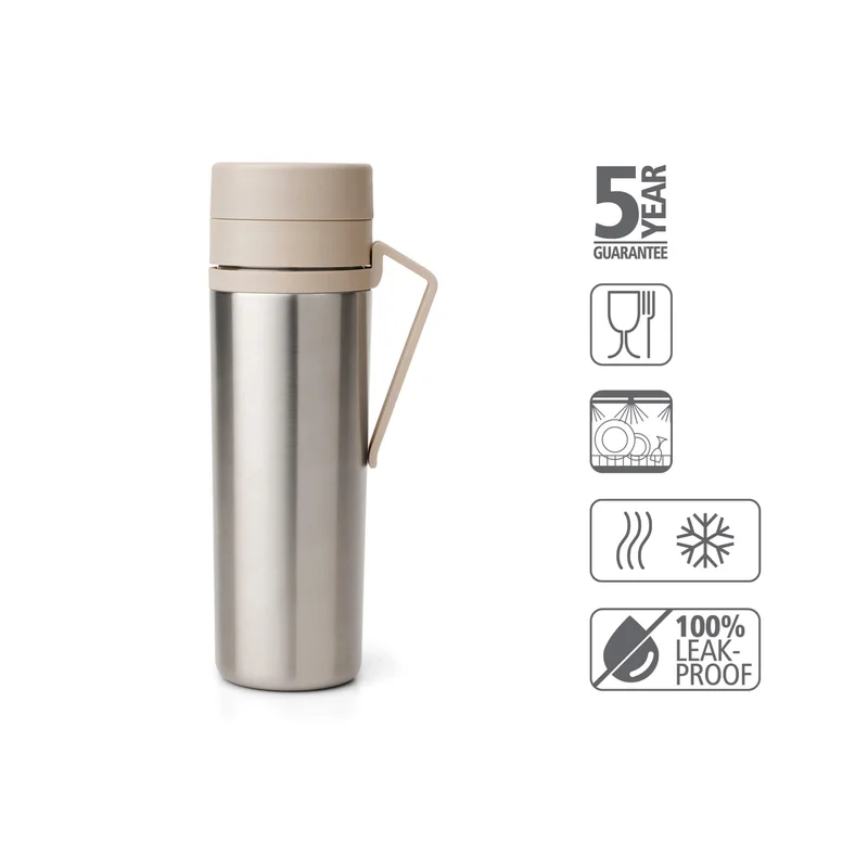 Sticlă termo Brabantia Make&Take 500ml Soft Beige