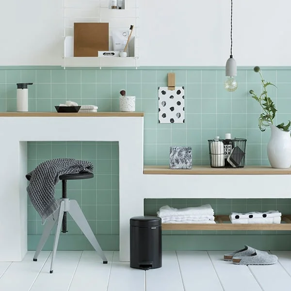 Coș de gunoi cu pedală Brabantia NewIcon 3L, Matt Black
