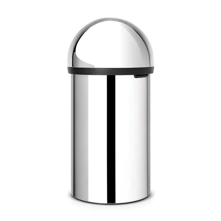 Coș de gunoi Brabantia Push 60L, Brilliant Steel