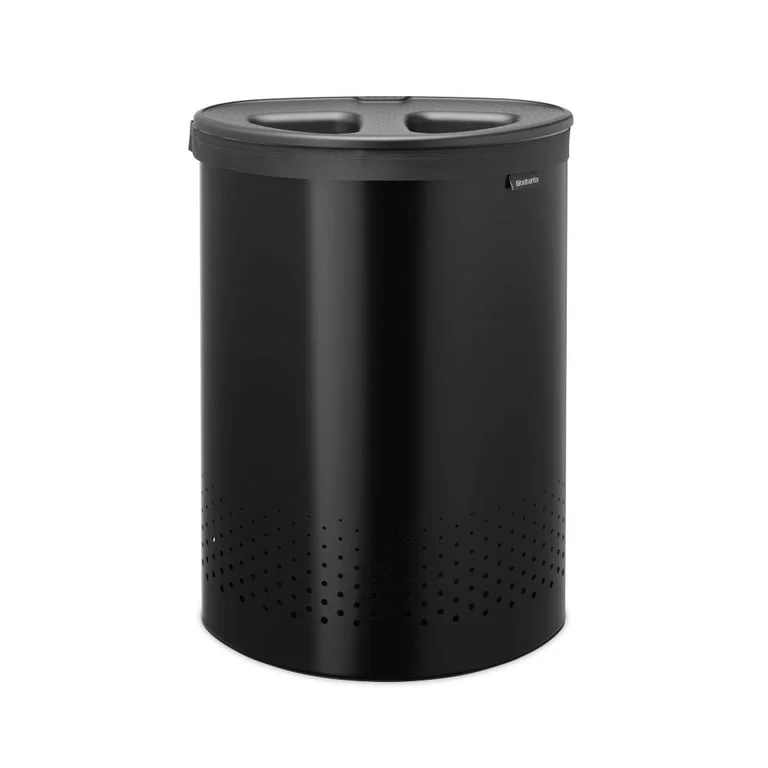Laundry Bin Brabantia Selector 55L, Matt Black, Plastic Lid