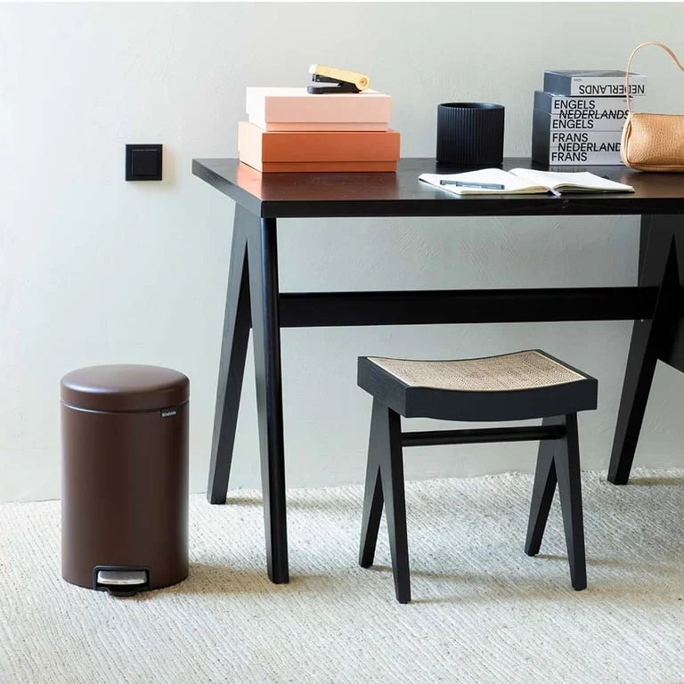 Coș de gunoi cu pedală Brabantia NewIcon 12L, Mineral Cosy Brown