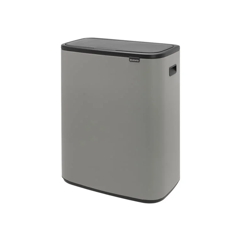 Bo Touch Bin Brabantia, 2 x 30 litre, Plastic Buckets Mineral Concrete Grey