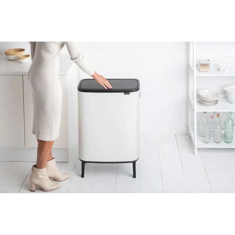 Bo Touch Bin Hi Brabantia, 60 litre, Plastic Bucket White
