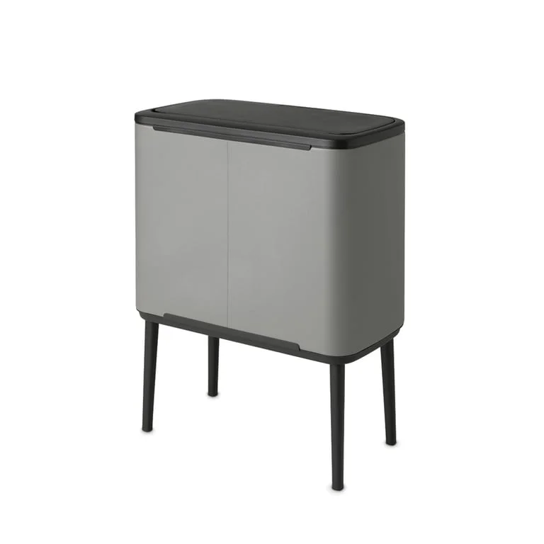 Coș de gunoi Brabantia Bo Touch 3x11L, Mineral Concrete Grey