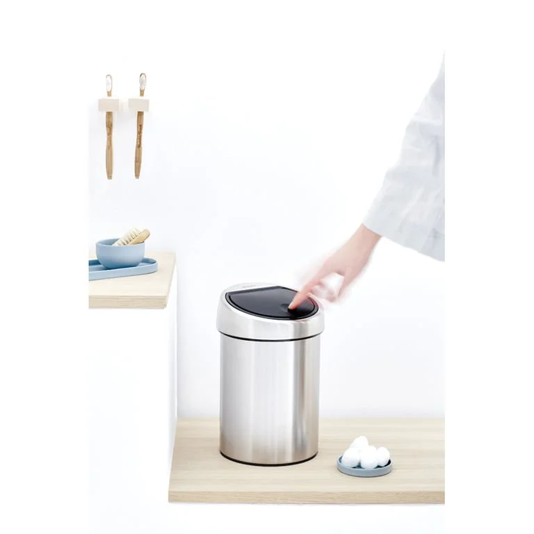 Coș de gunoi Brabantia Touch 3L, Matt Steel