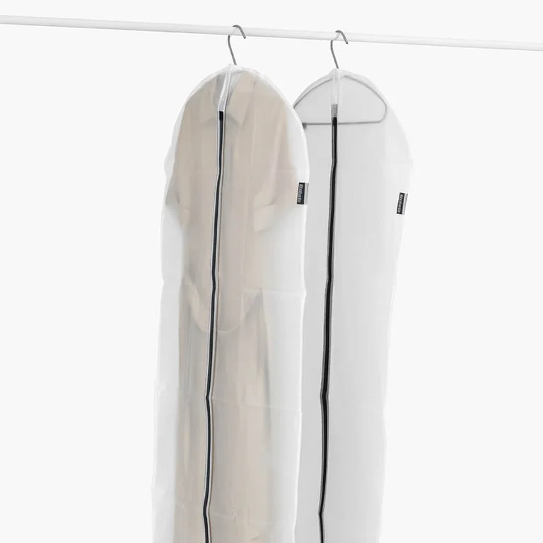 Set de huse pentru haine Brabantia, mărimea XL, 60x150cm, transparent, 2 bucăți