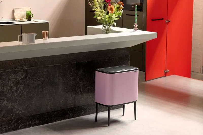 Waste Bin Brabantia Bo Touch 11+23L, Lilac Pink