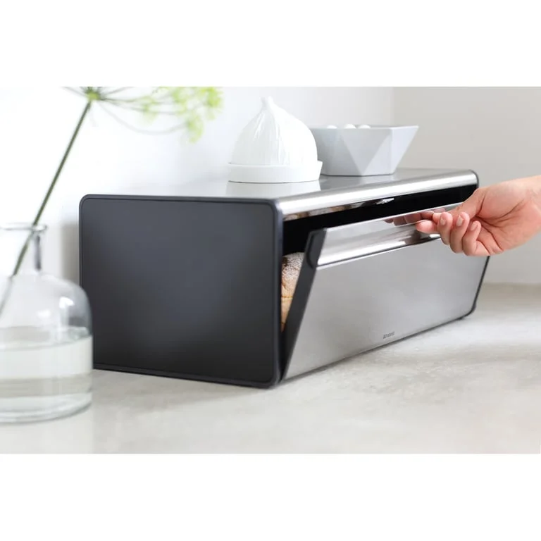 Bread Bin Brabantia, Fall Front Brilliant Steel