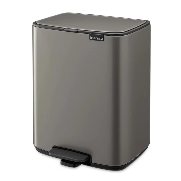 Waste Bin Brabantia Bo Pedal 12L, Platinum