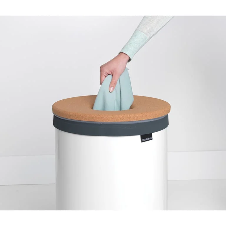 Laundry Bin Corc Lid Brabantia, 60 L, White