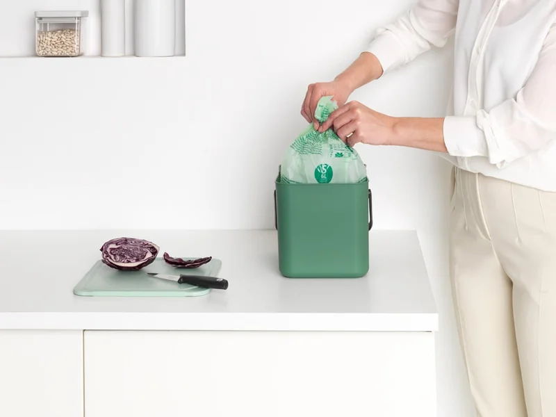 Coș de colectare selectivă Brabantia Sort&Go 6L, Fir Green